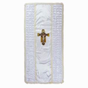 Покривало ритуальне з печаткою «Хрест-розп'яття з іконами»