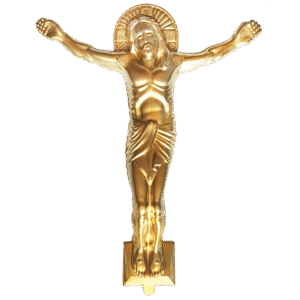 Розп'яття на хрест ритуальне, пластик 29х22 см «Німб»