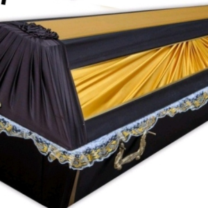 Домовина оббита тканиною «Сонечко»